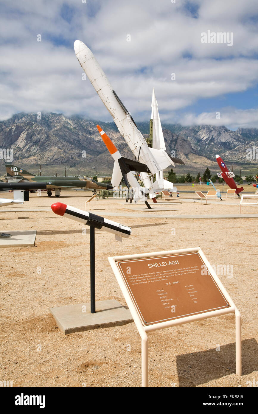 The White Sands Missile Range Museum displays examples of many of the