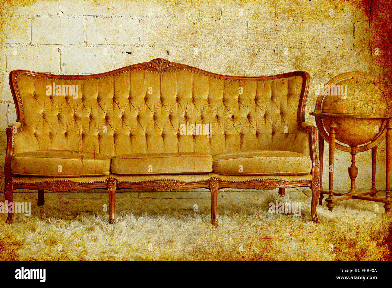 Old sofa retro hi-res stock photography and images - Alamy