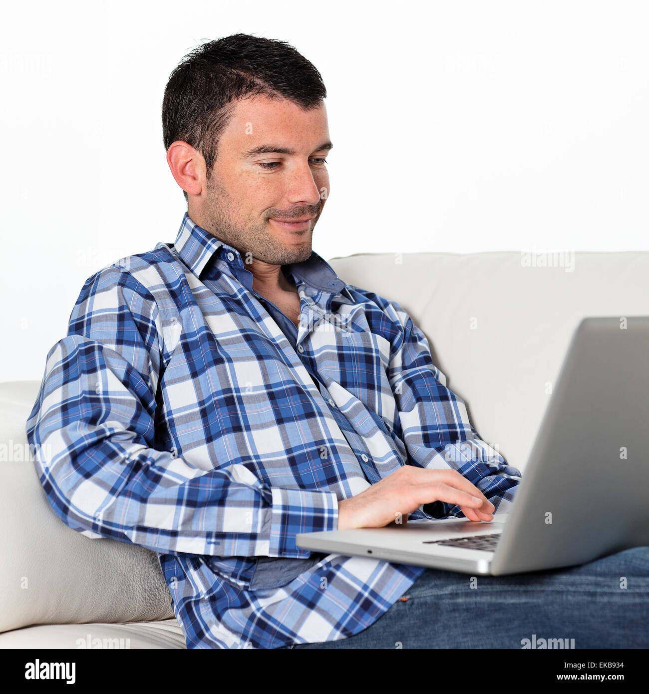 relax on sofa Stock Photo Alamy