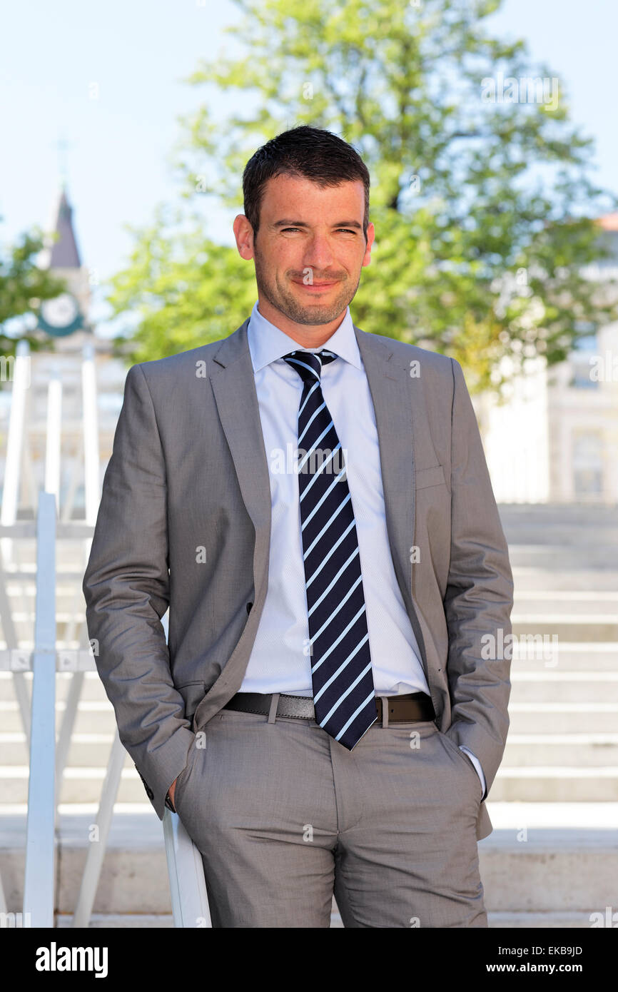 handsome businessman Stock Photo