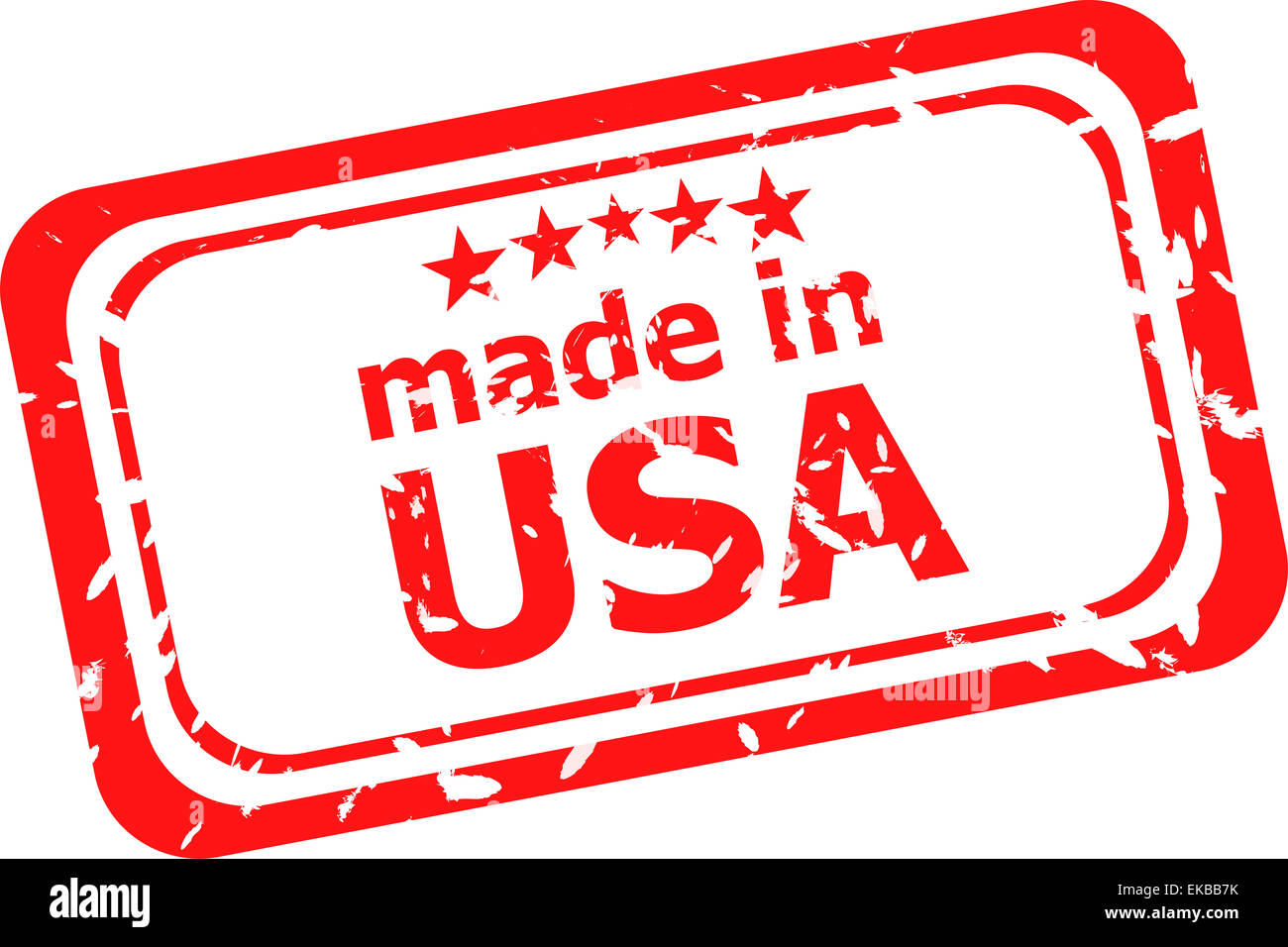 Made in USA stamp Stock Photo - Alamy