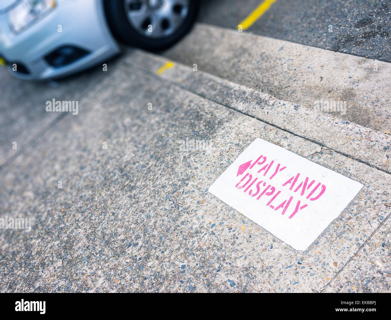 pay and display Stock Photo