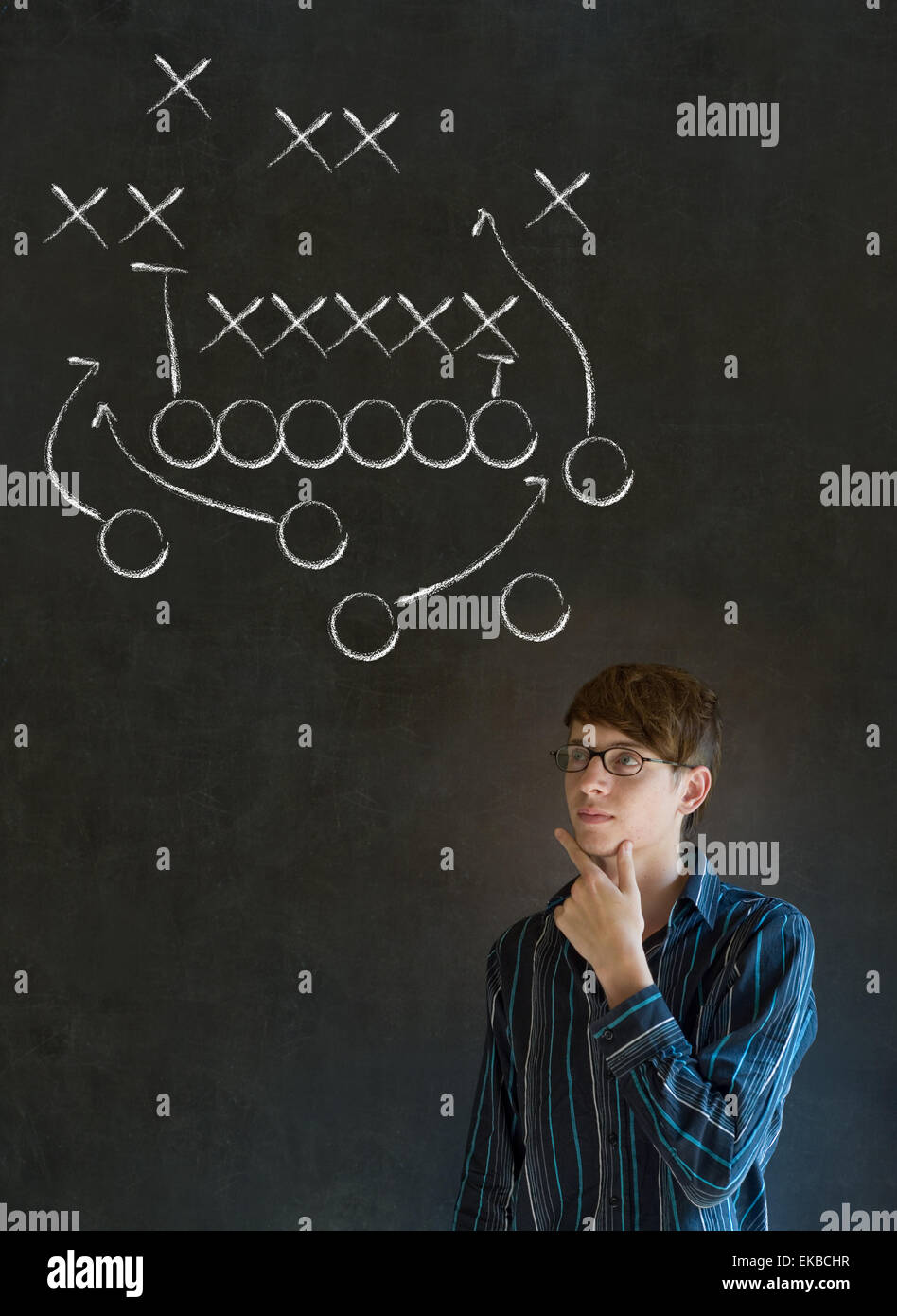 Football plays chalk Cut Out Stock Images & Pictures - Alamy