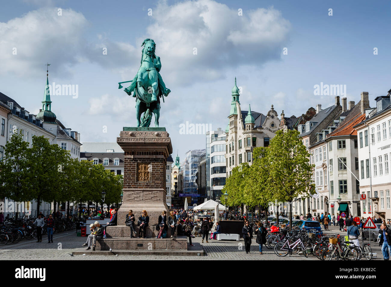 View over Hojbro Plads, Copenhagen, Denmark, Scandinavia, Europe Stock Photo