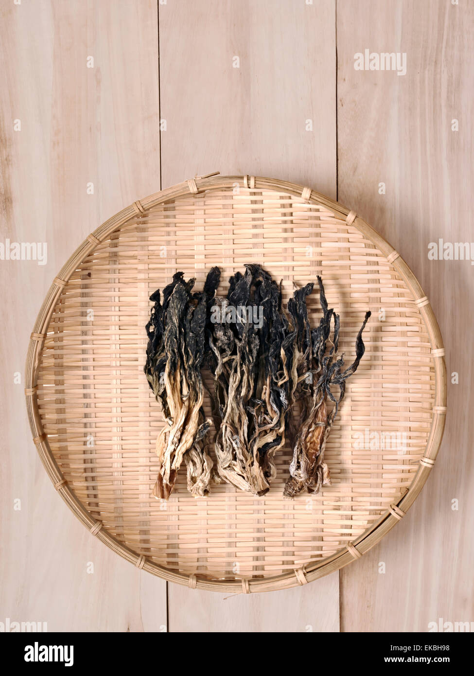 chinese dried mustard leaves Stock Photo
