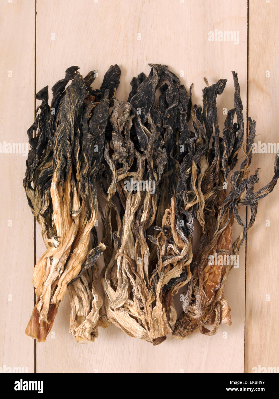 chinese dried mustard leaves Stock Photo