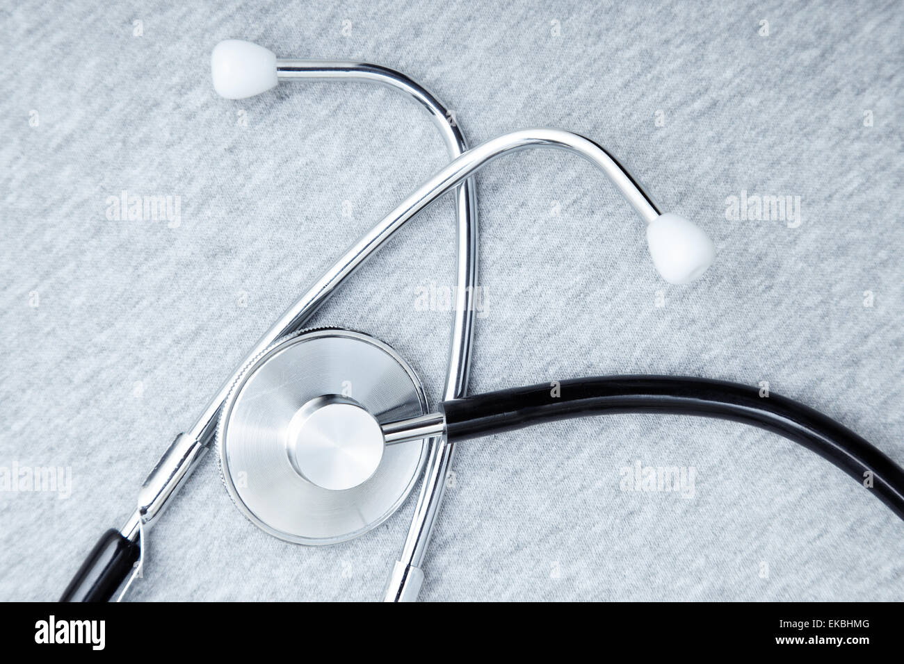 Stethoscope on black shiny background hi-res stock photography and ...