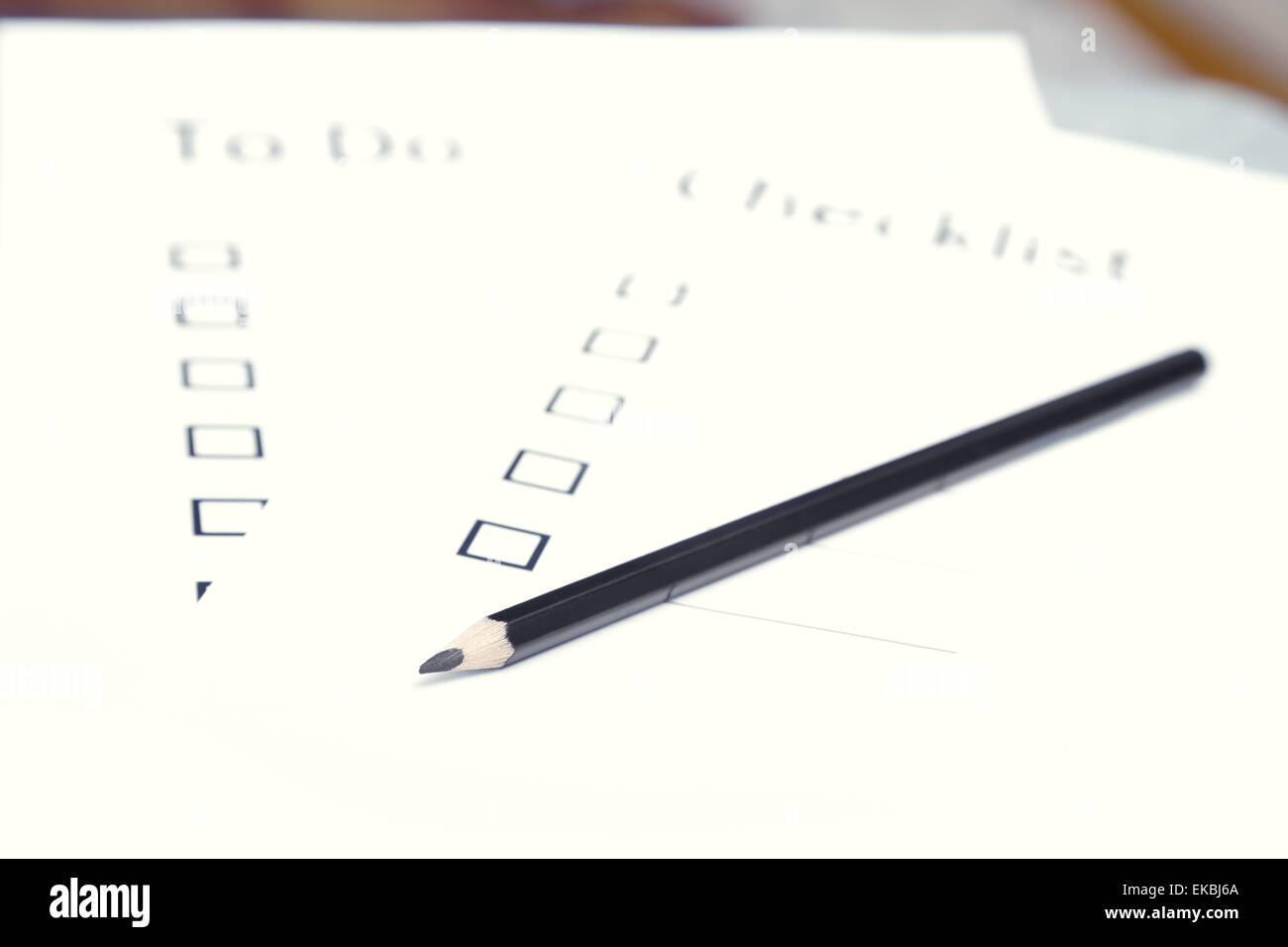 Plan checklist hi-res stock photography and images - Alamy