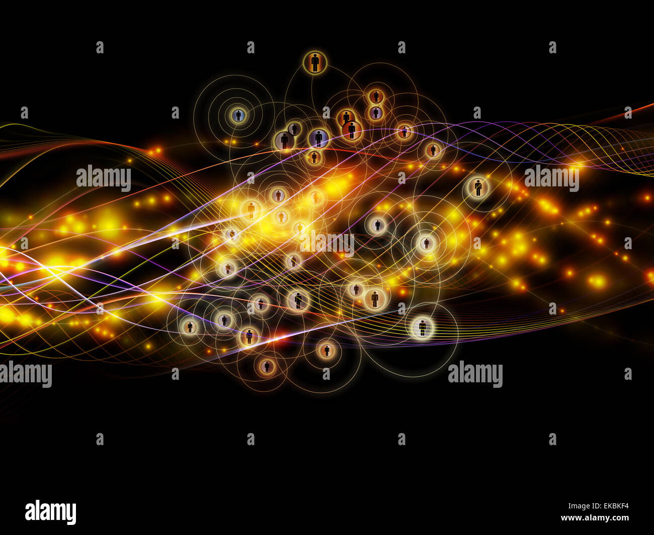 Elegance of Dynamic Network Stock Photo - Alamy
