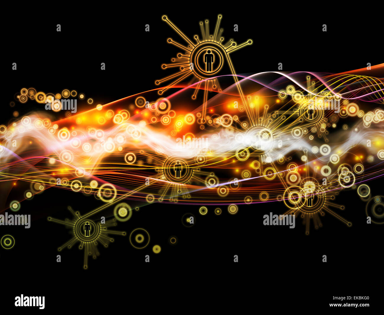 Paradigm of Dynamic Network Stock Photo - Alamy