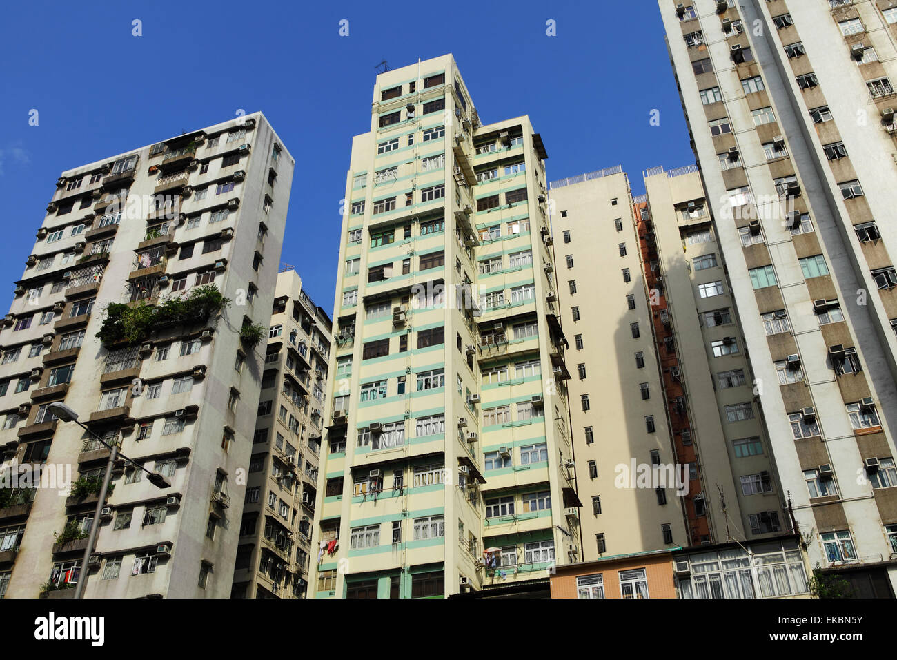 Old apartments in Hong Kong Stock Photo - Alamy