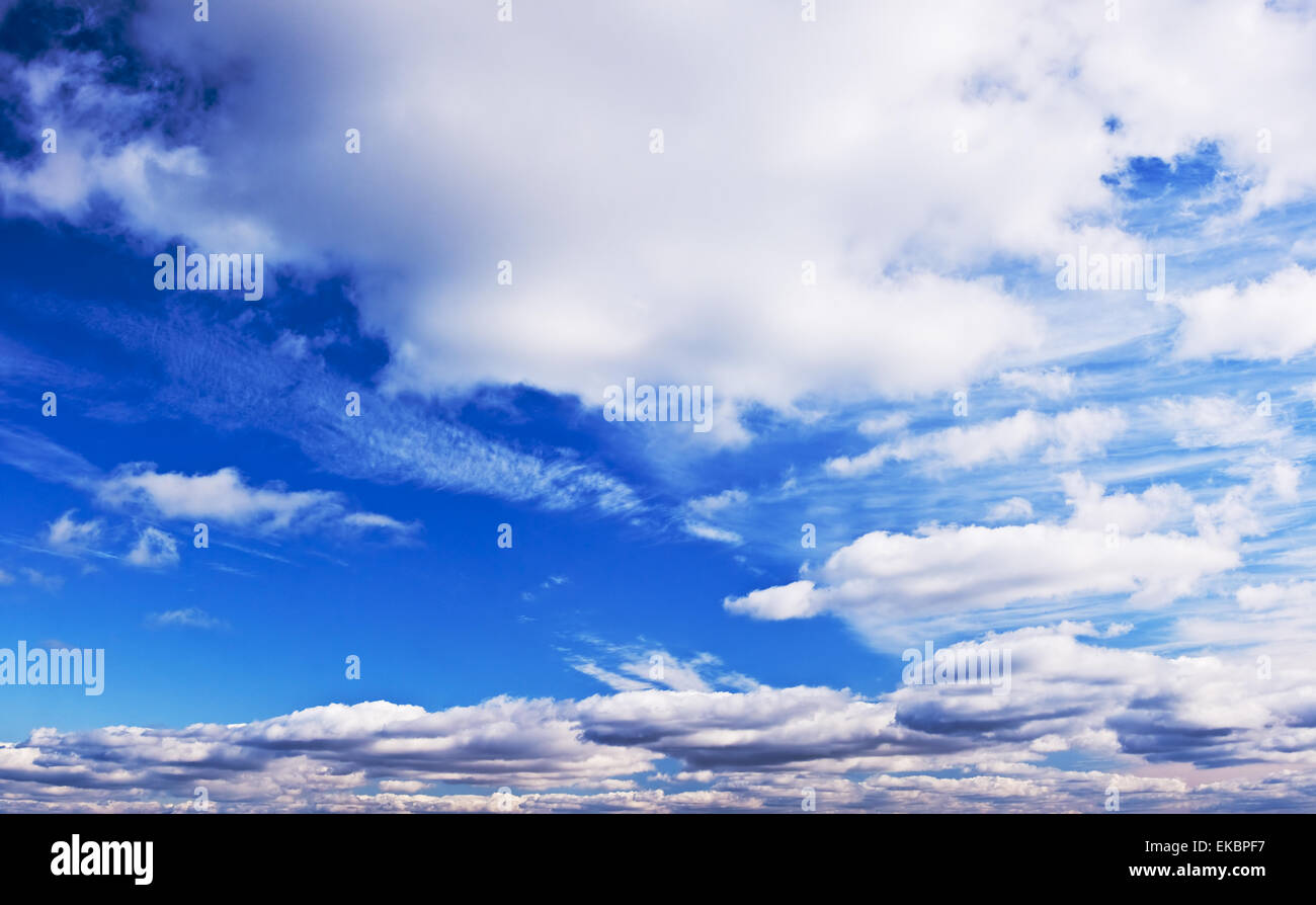Cloudy blue sky Stock Photo - Alamy