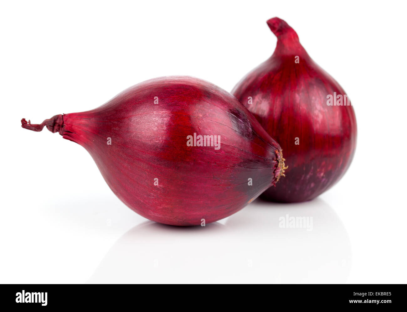 red onions on a white background, are isolated Stock Photo Alamy