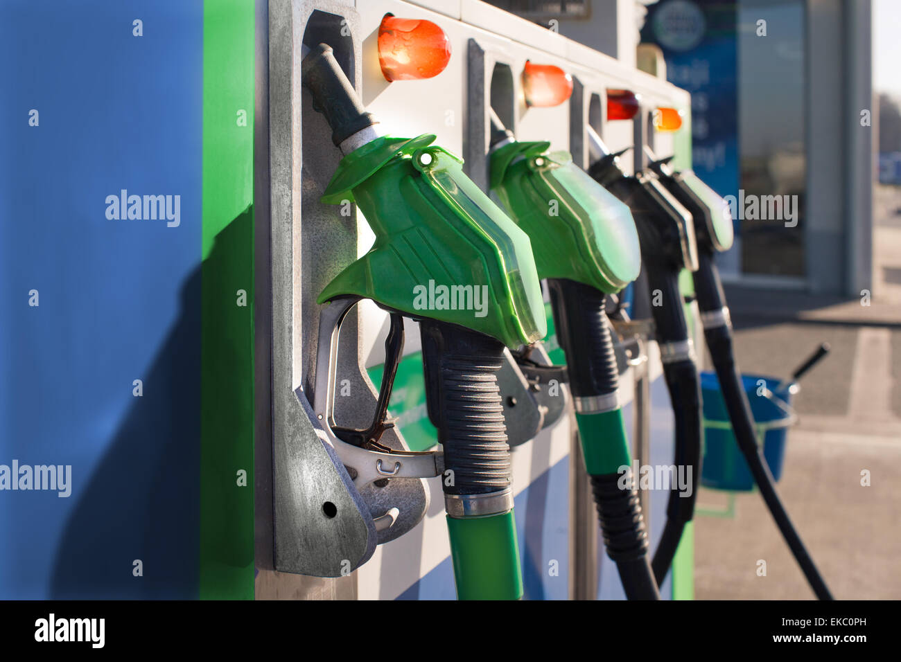 gas station pumps Stock Photo Alamy