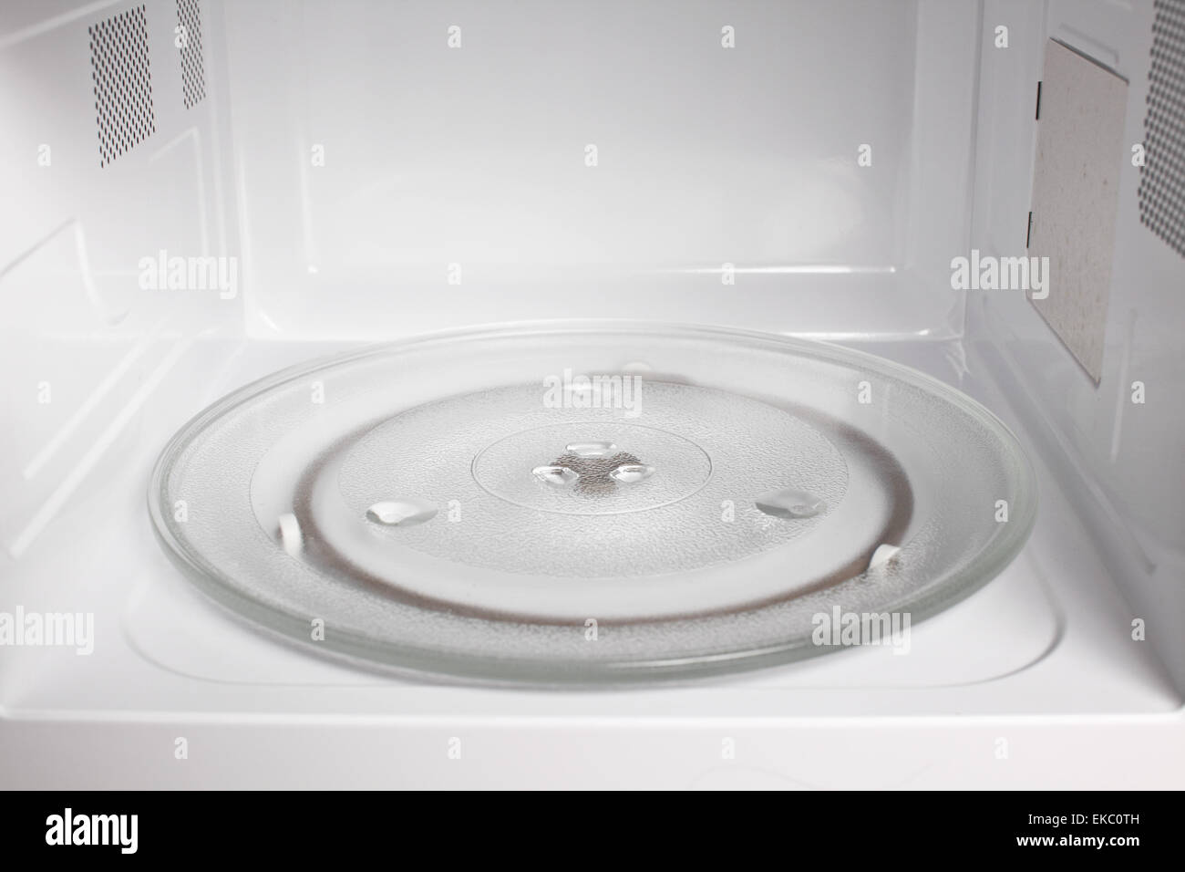 Microwave oven inside view Stock Photo Alamy