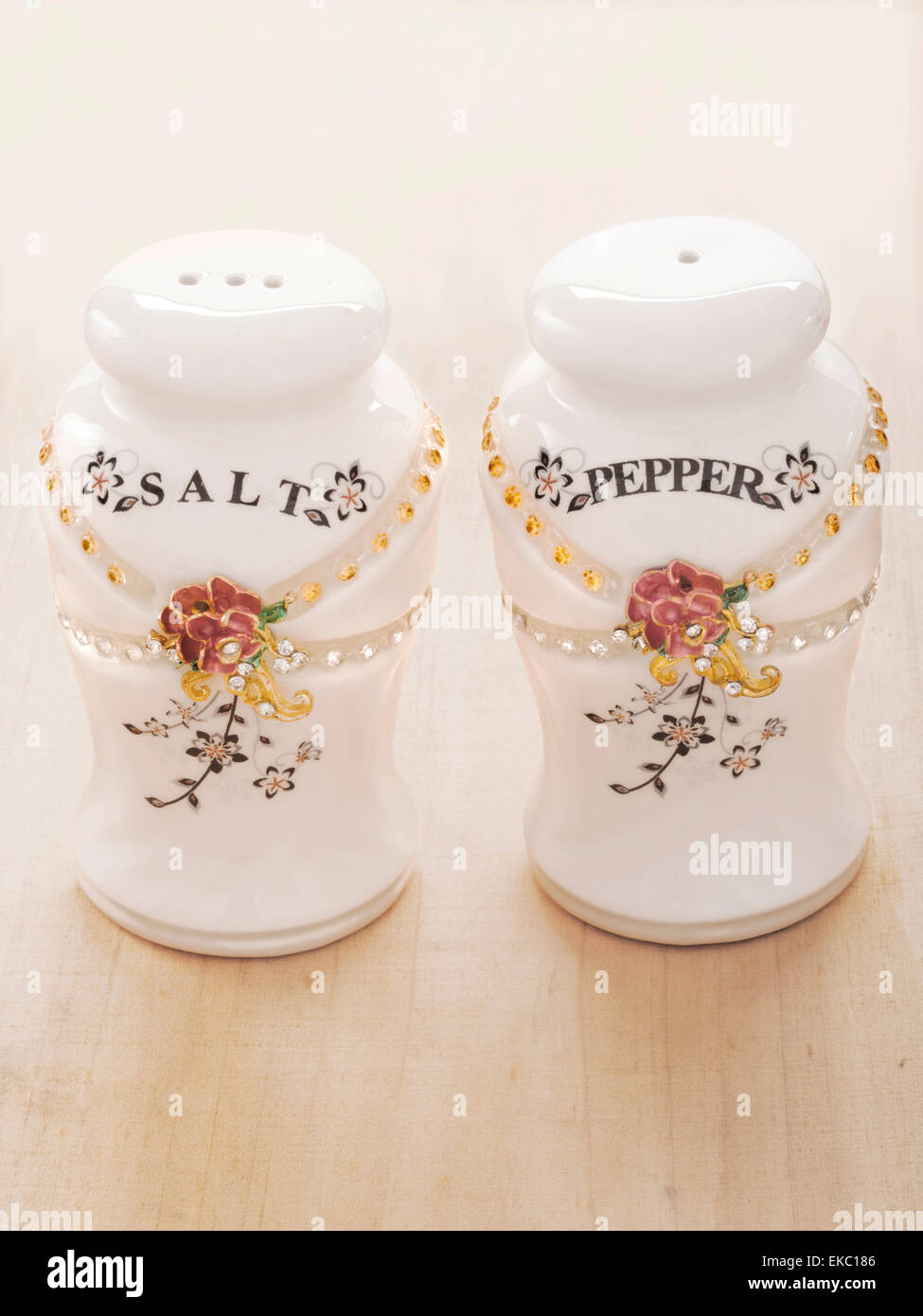 salt and pepper shakers Stock Photo