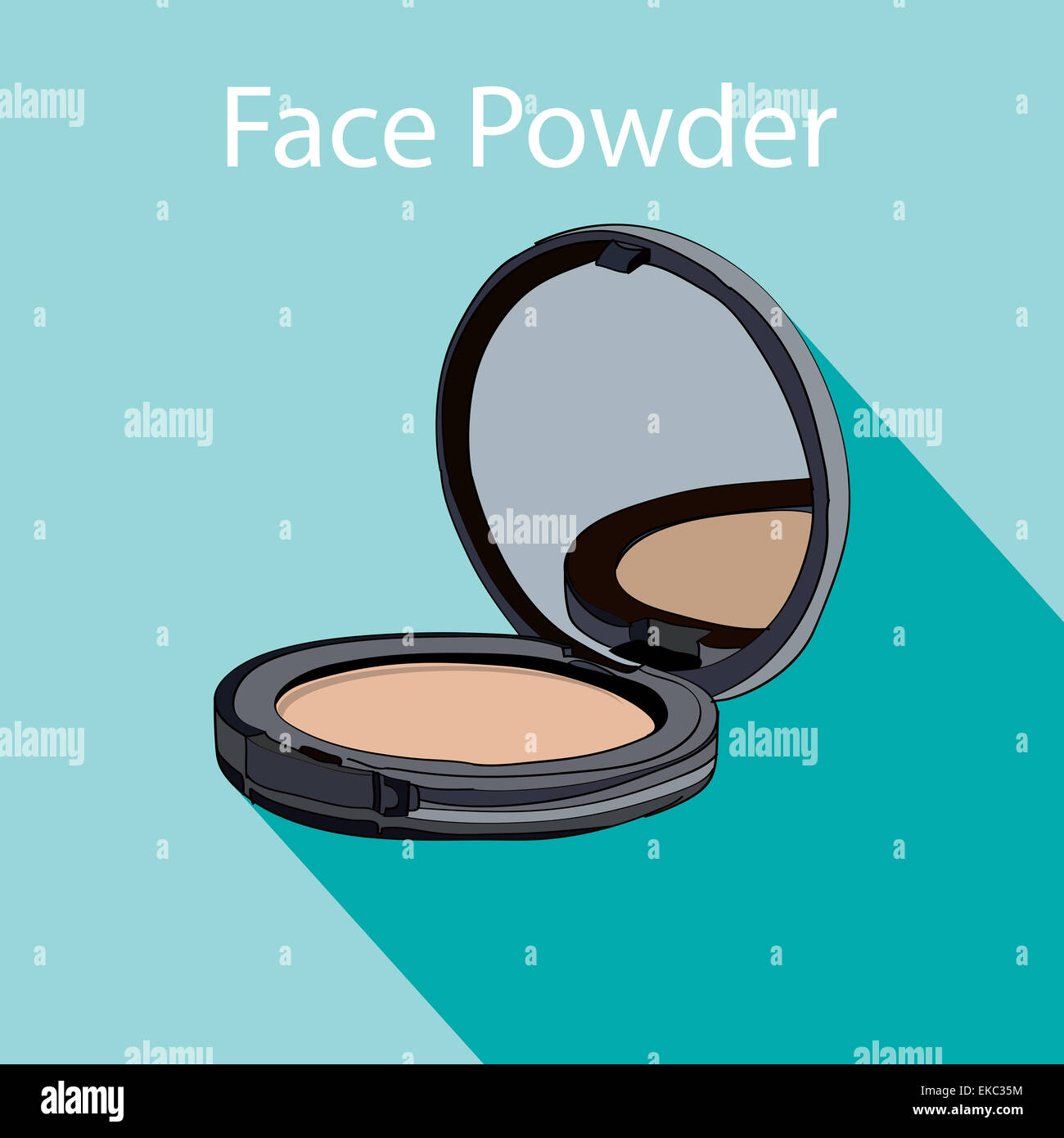 face powder style flat Stock Photo Alamy