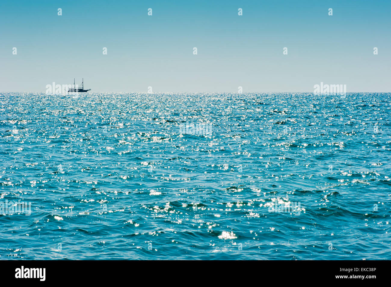 Deep Blue Sea Stock Photo