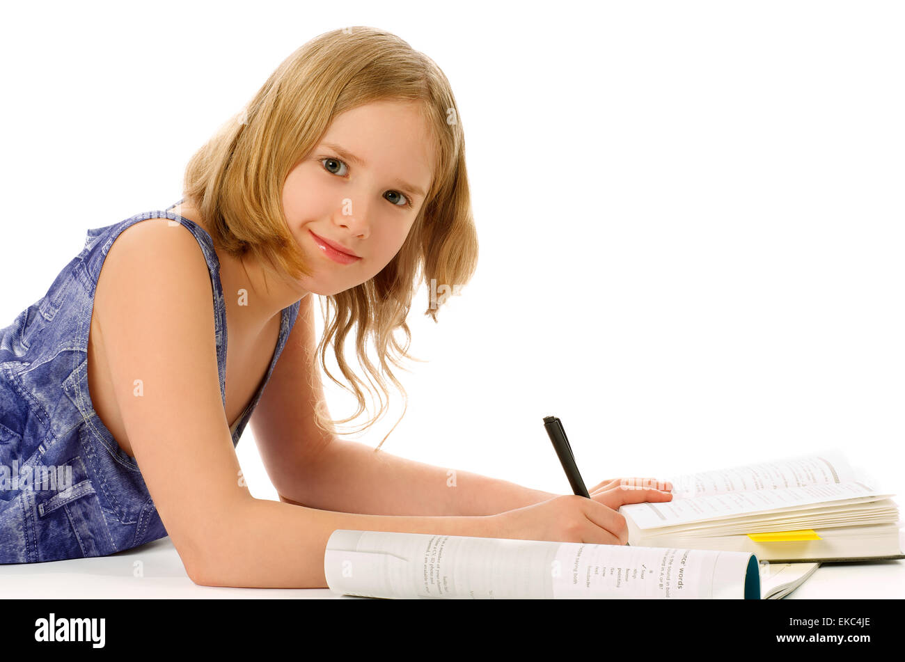 Girl blonde 12 years blue eyes hi-res stock photography and images - Alamy