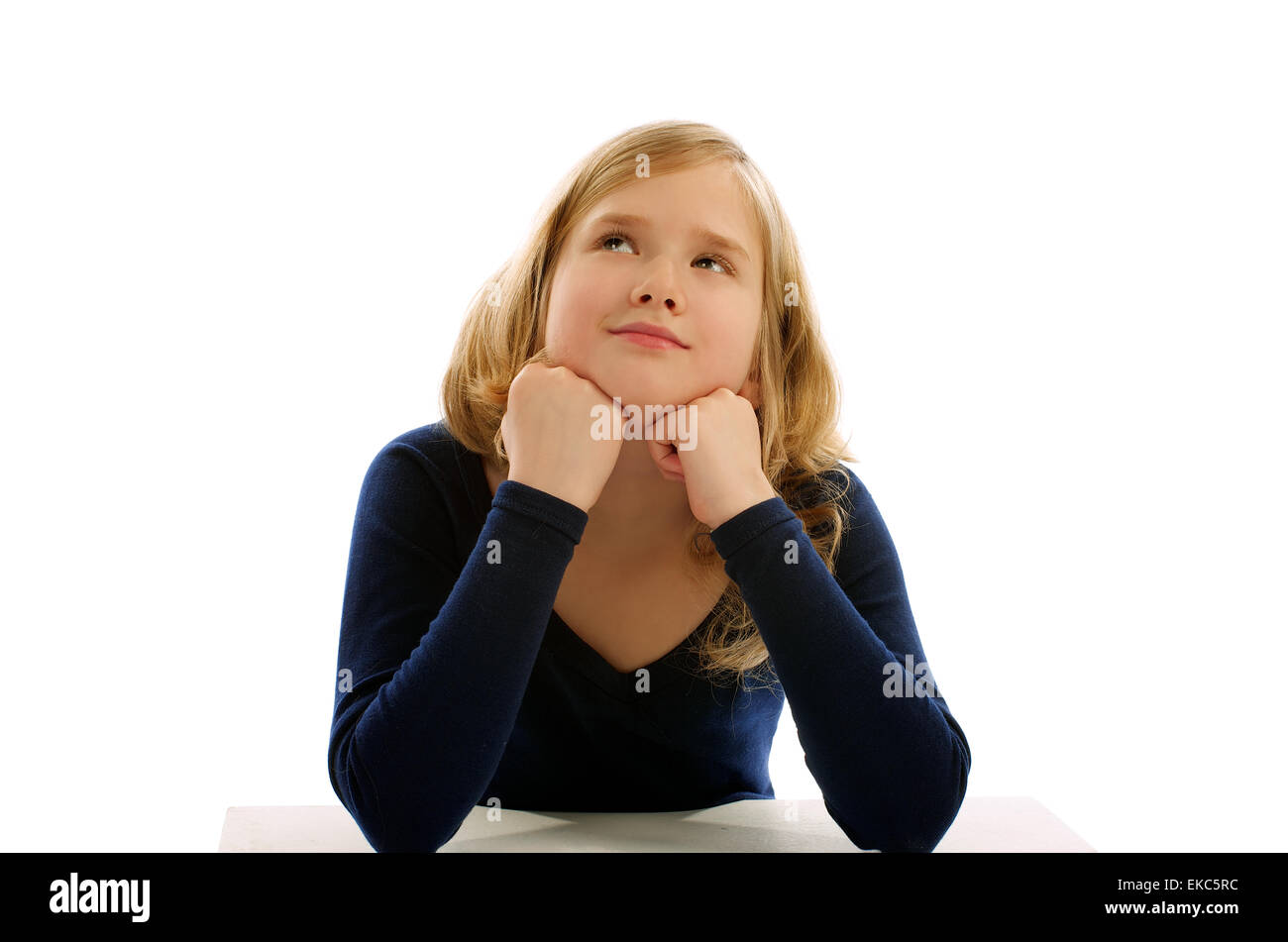 Girl blonde 12 years blue eyes hi-res stock photography and images - Alamy