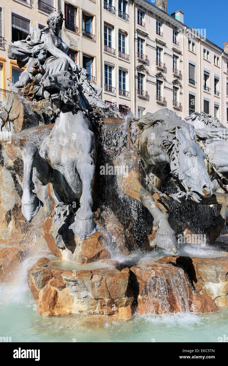 Famous fountain Stock Photo