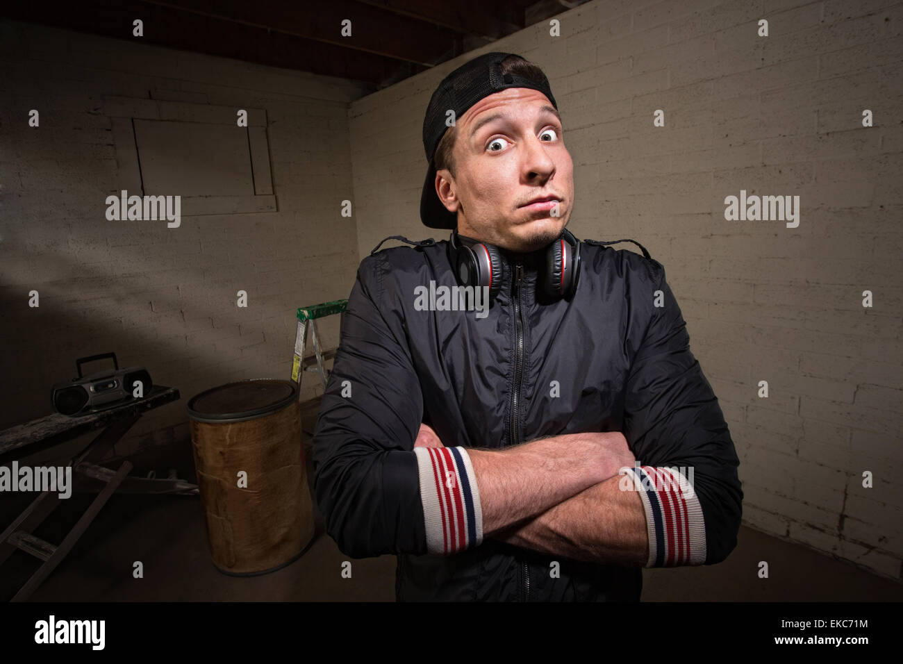 Logic Rapper Backwards Hat Rapper backwards hat hi-res stock photography and images - Alamy