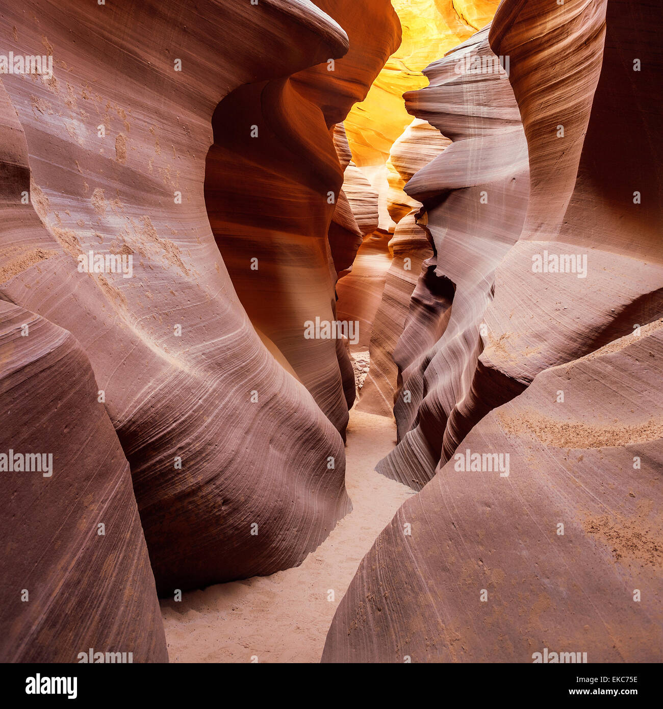 View in Antelope Canyon Stock Photo
