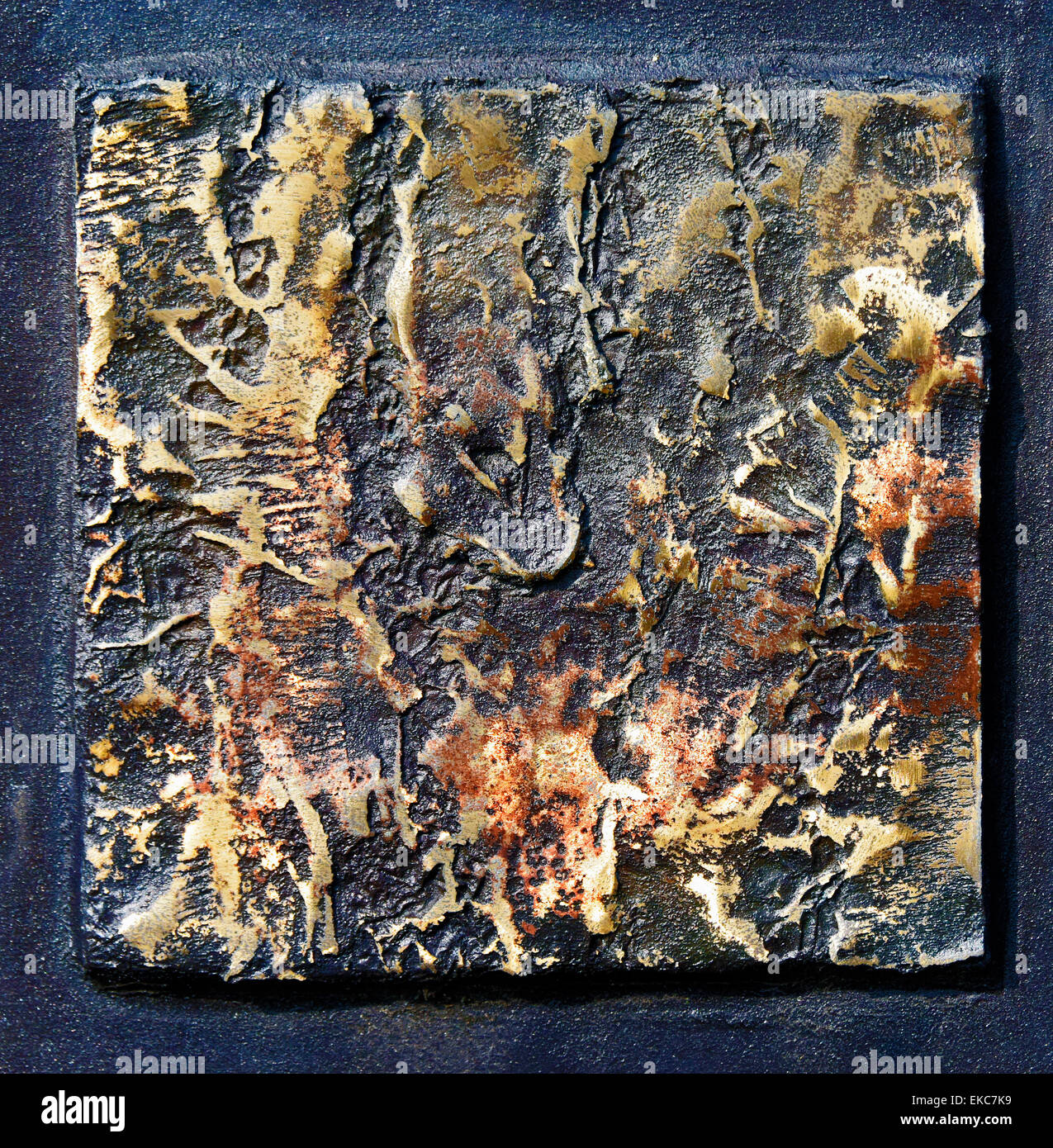 Bronze Tile I. Booth's Terrace plaque. Brewery Arts Centre, Kendal, Cumbria, England, United Kingdom Europe. Stock Photo