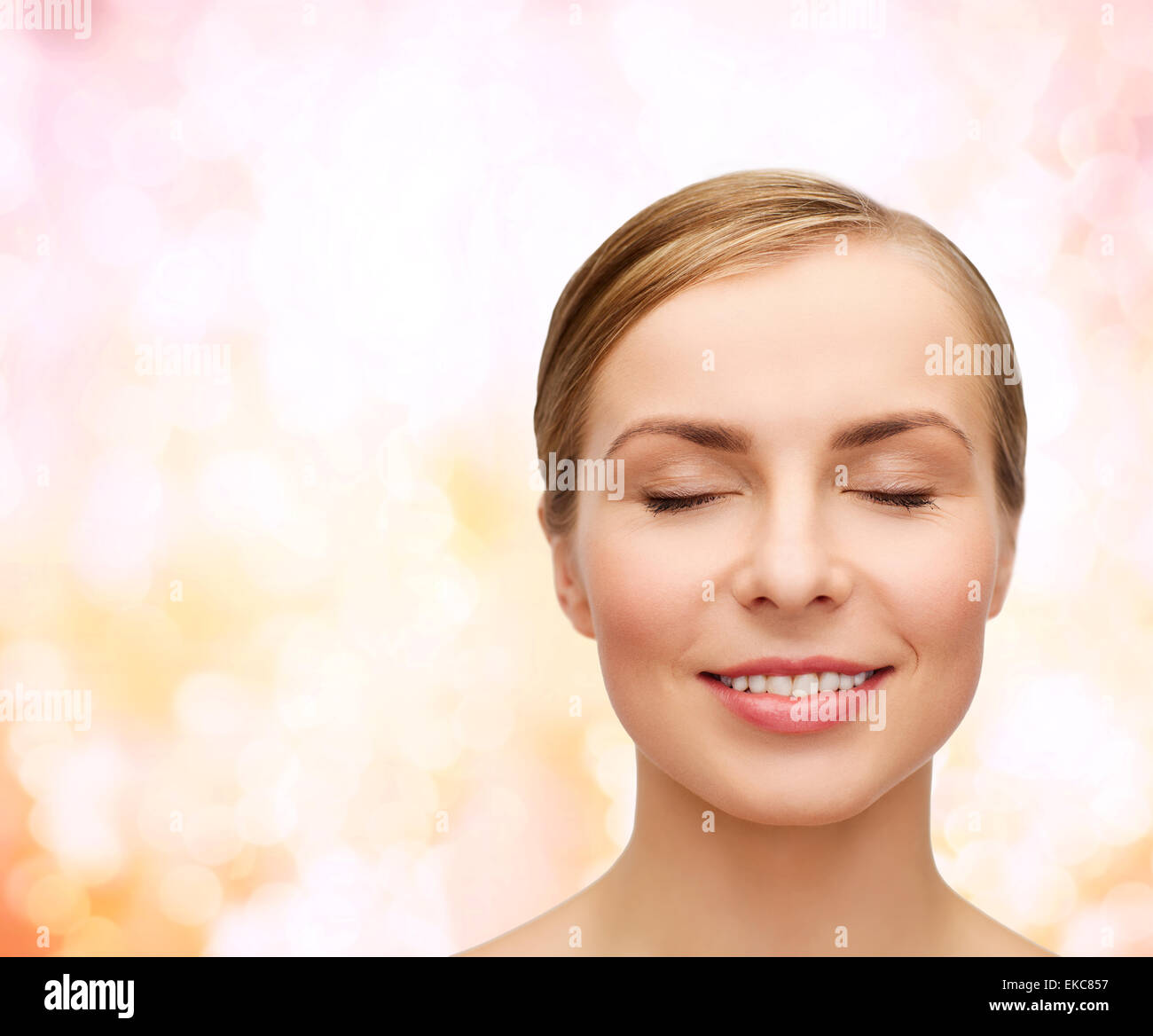 face of beautiful woman with closed eyes Stock Photo - Alamy