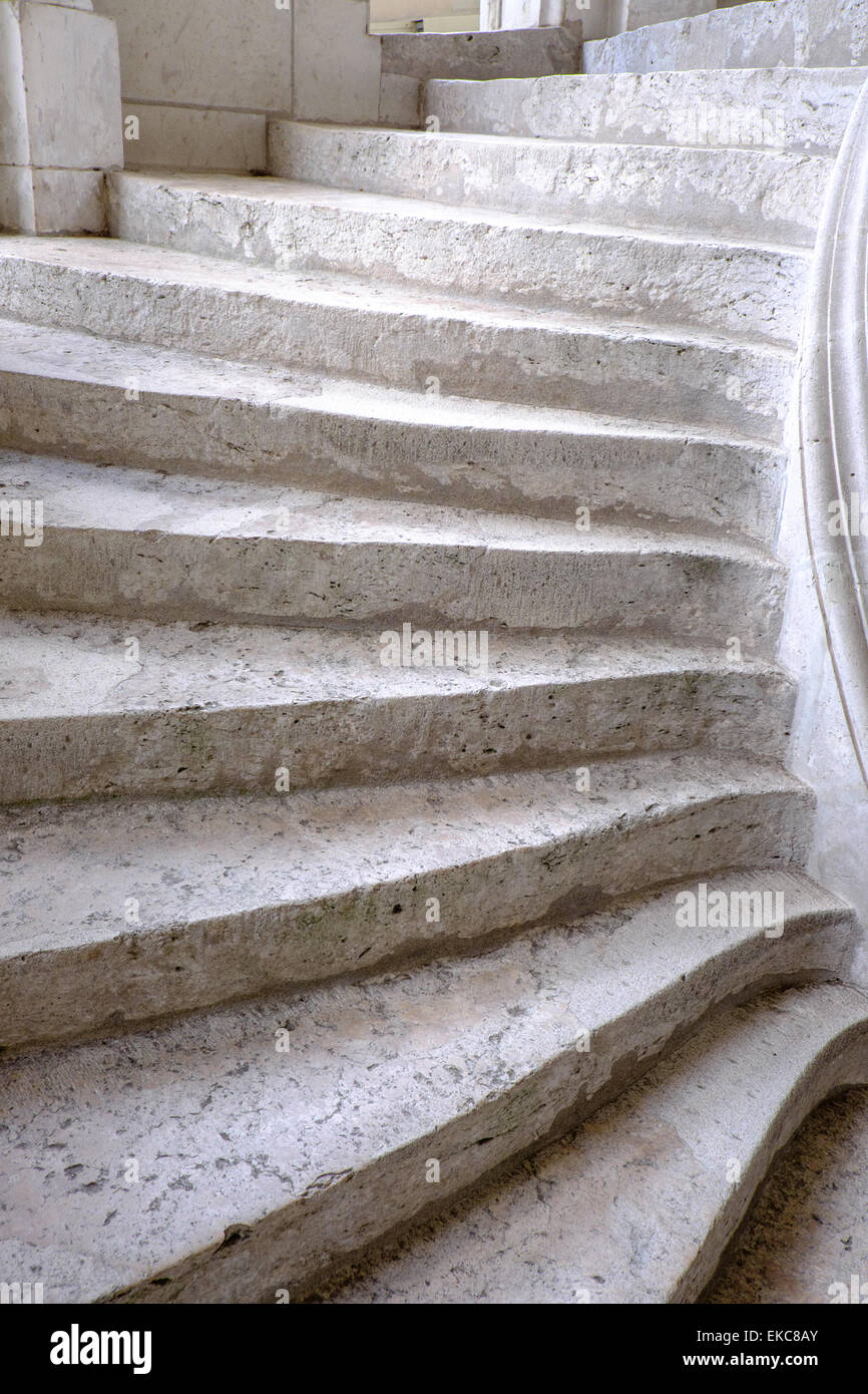Staircase  Chateau de Chambord, Loire Valley, France Stock Photo