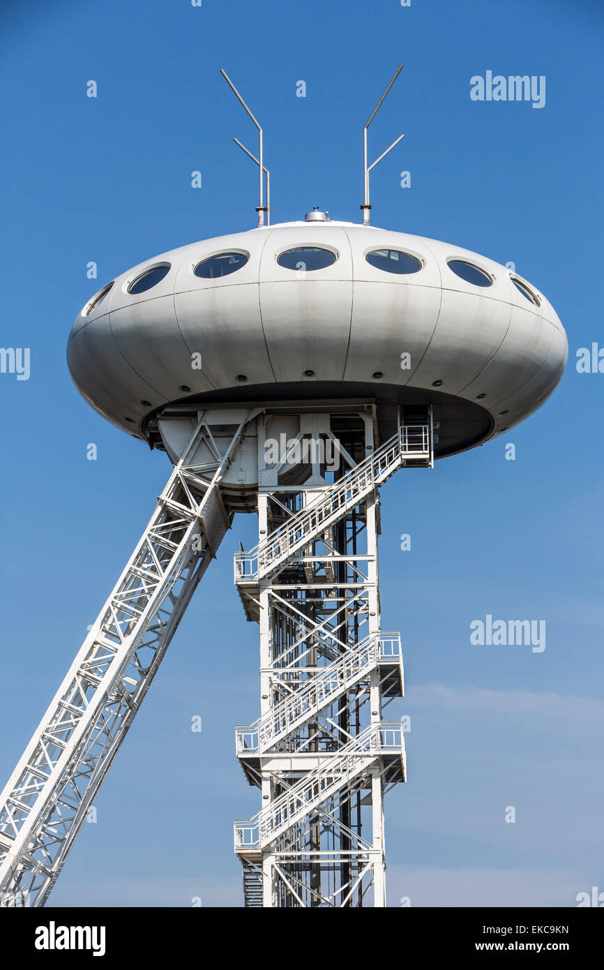 LÜNTEC technology center, shaft 4 of the former Minister Achenbach colliery, attached office module, Stock Photo