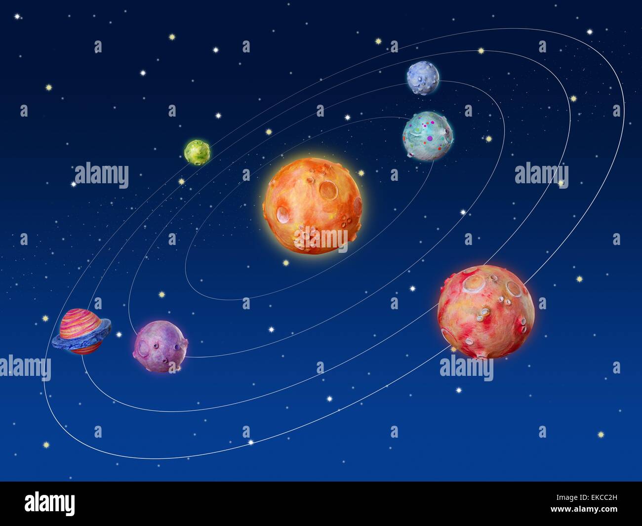 Space fantasy handmade universe Stock Photo Alamy