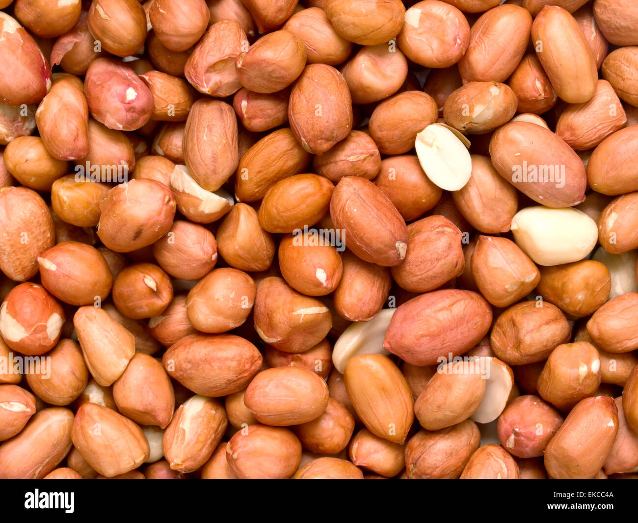 raw uncooked peanuts Stock Photo