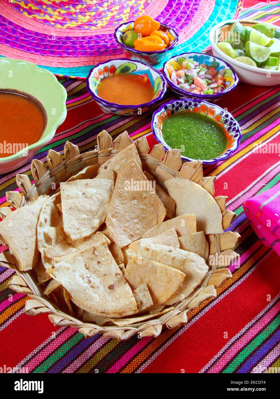 Mexican sauces pico de gallo habanero chili sauce Stock Photo Alamy