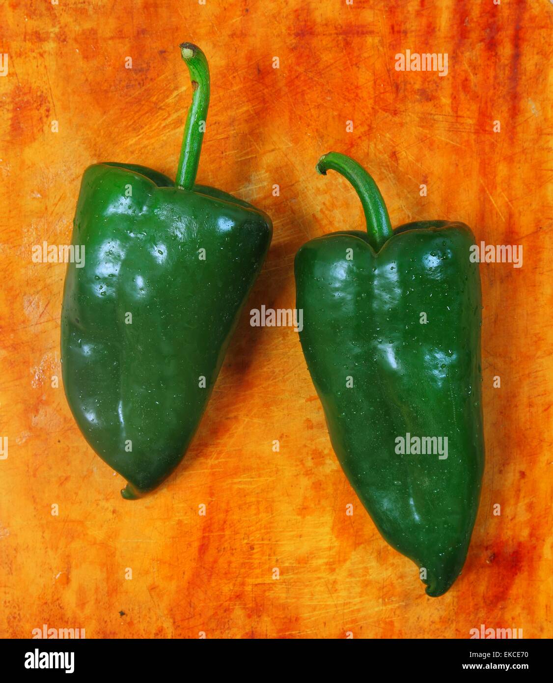 Habanero Capsicum chili hottest pepper Stock Photo