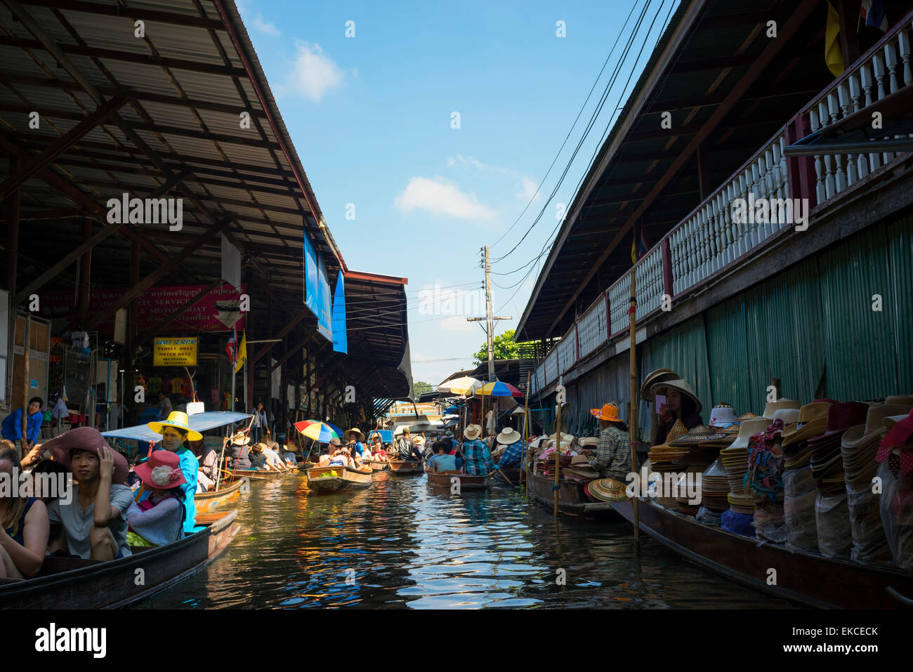 Thailand damnoen saduak floating market Stock Photo