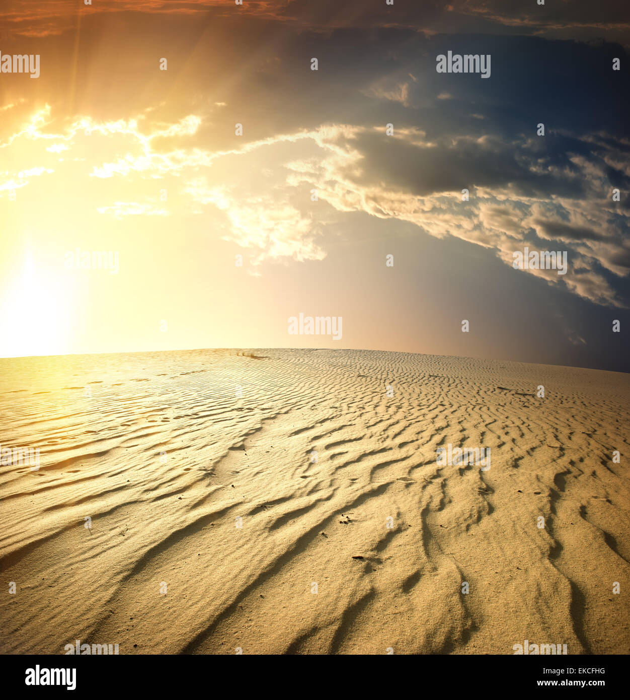 Dramatic desert landscape with clouds hi-res stock photography and ...