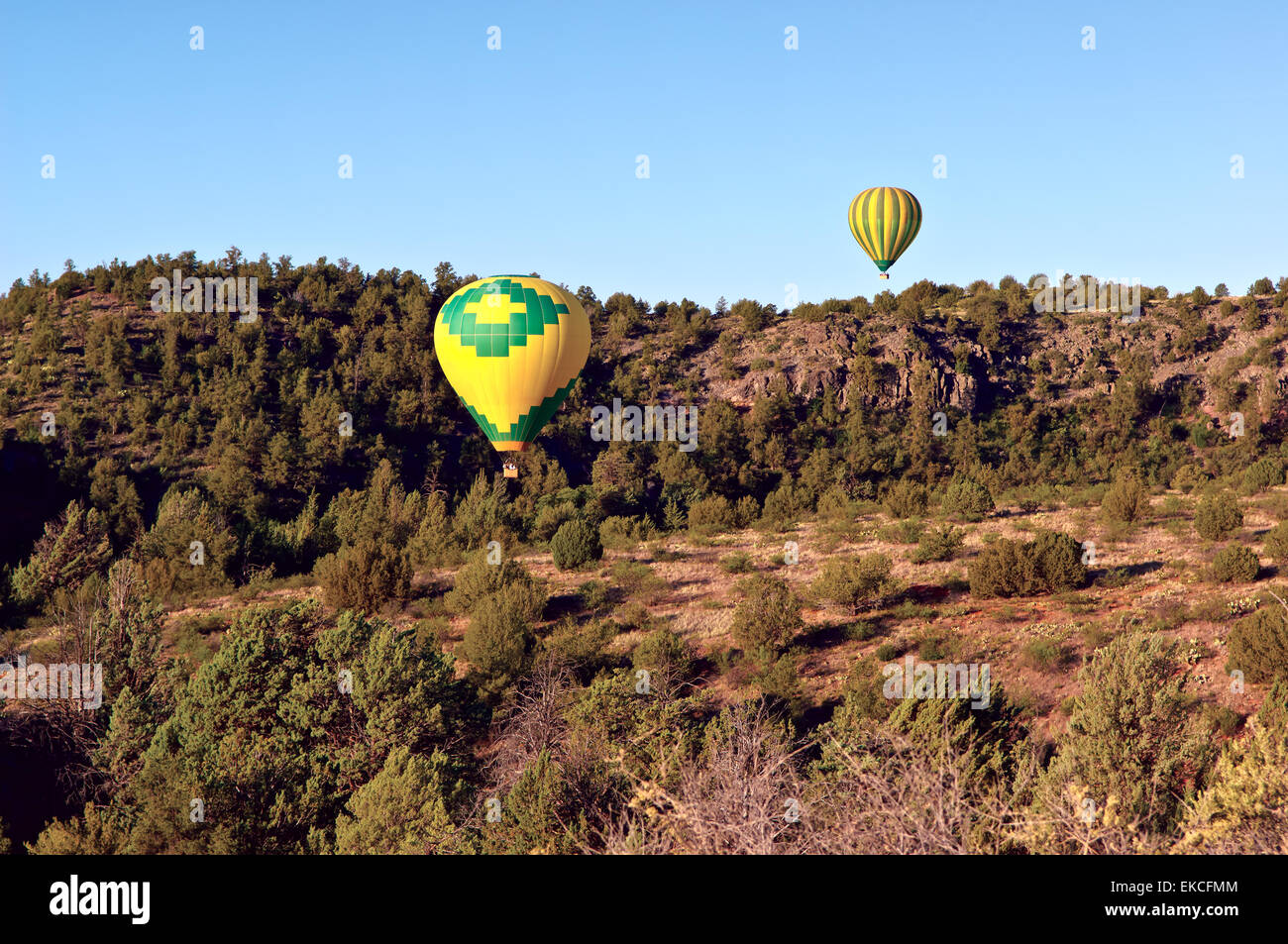 Hot air balloons, Sedona, Arizona Stock Photo Alamy