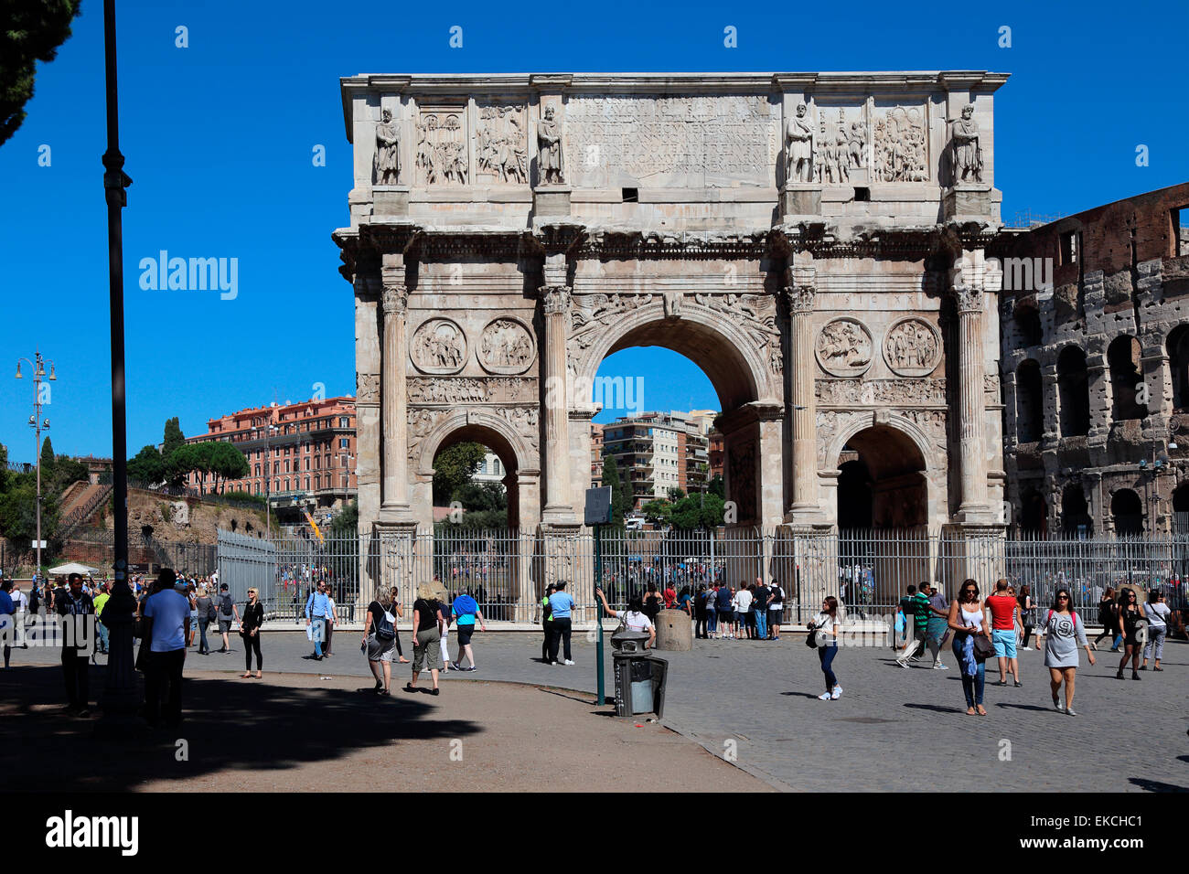 Italy Rome Arco di Costantino Arch of Constantine Stock Photo