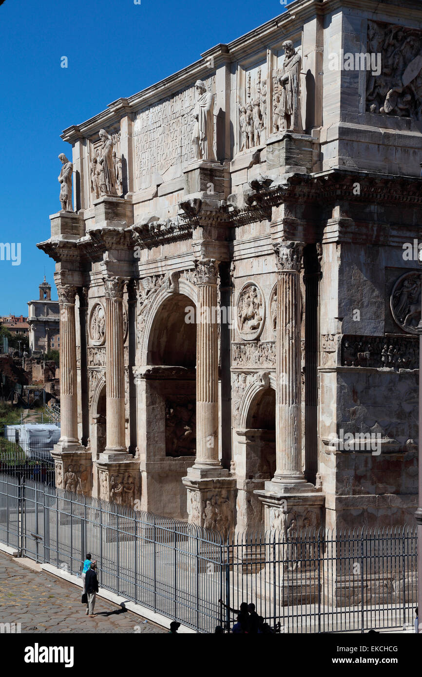 Italy Rome Arco di Costantino Arch of Constantine Stock Photo