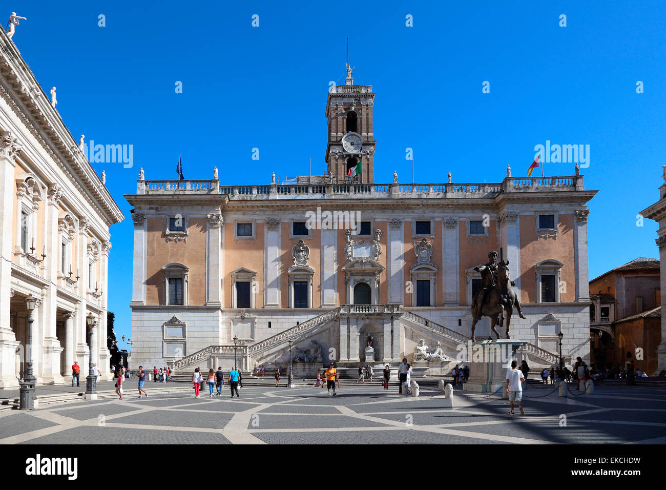 Campidoglio marco aurelio statue rome hires stock photography and