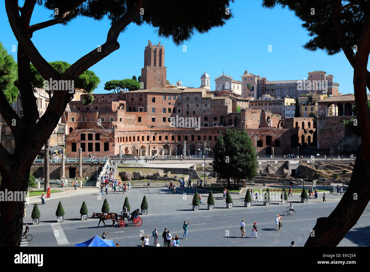 Italy Rome Mercati di Traiano Markets of Trajan Stock Photo