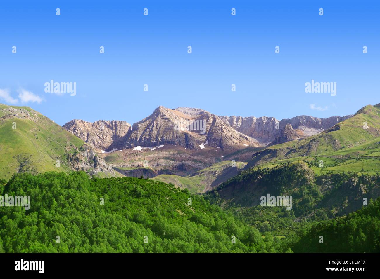 Pyrenees peaks Panticosa scenics Huesca Aragon Stock Photo