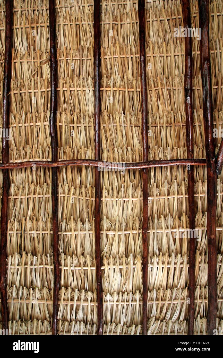 Dried palm tree leaves roof hires stock photography and images