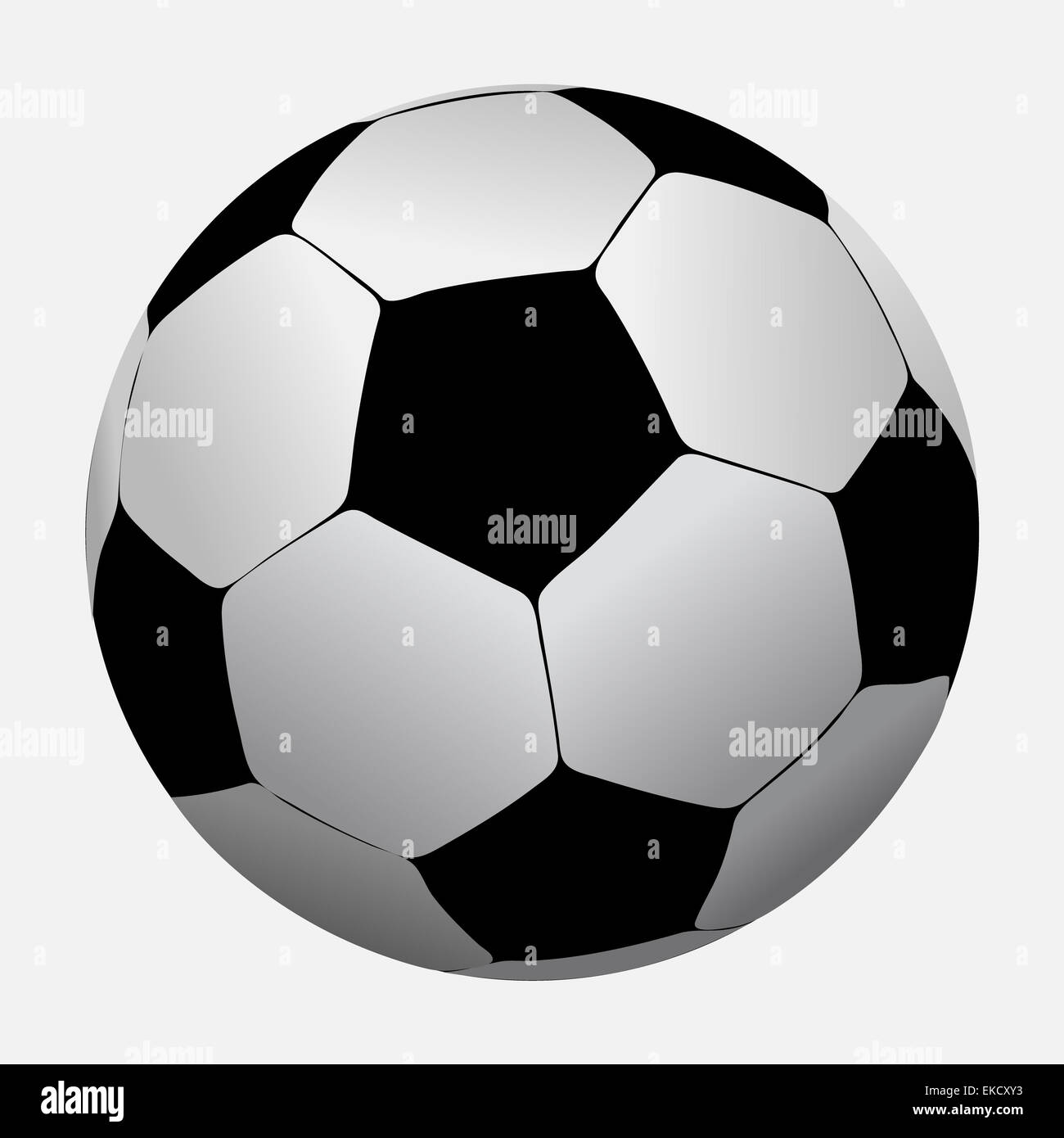 Soccer ball isolated on white background. Vector Stock Photo - Alamy