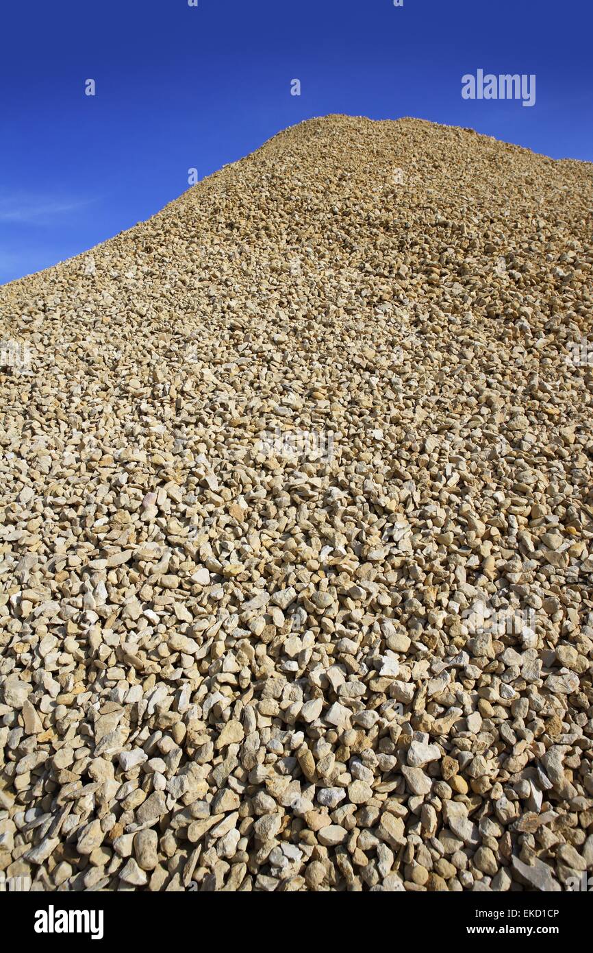crushed pound stone mound quarry Stock Photo - Alamy