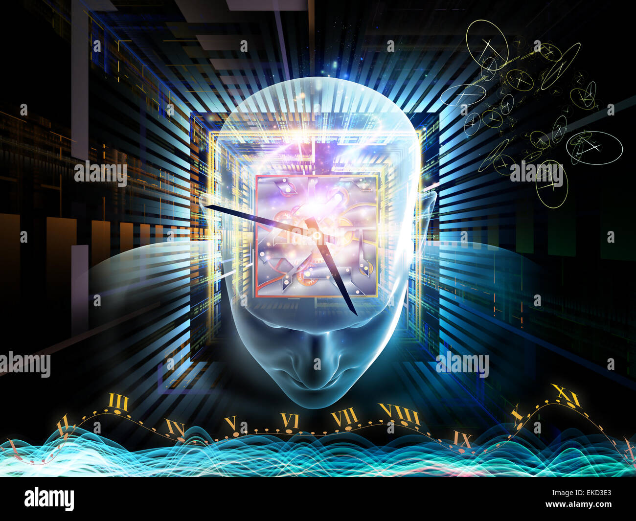 Internal Clock Stock Photo Alamy