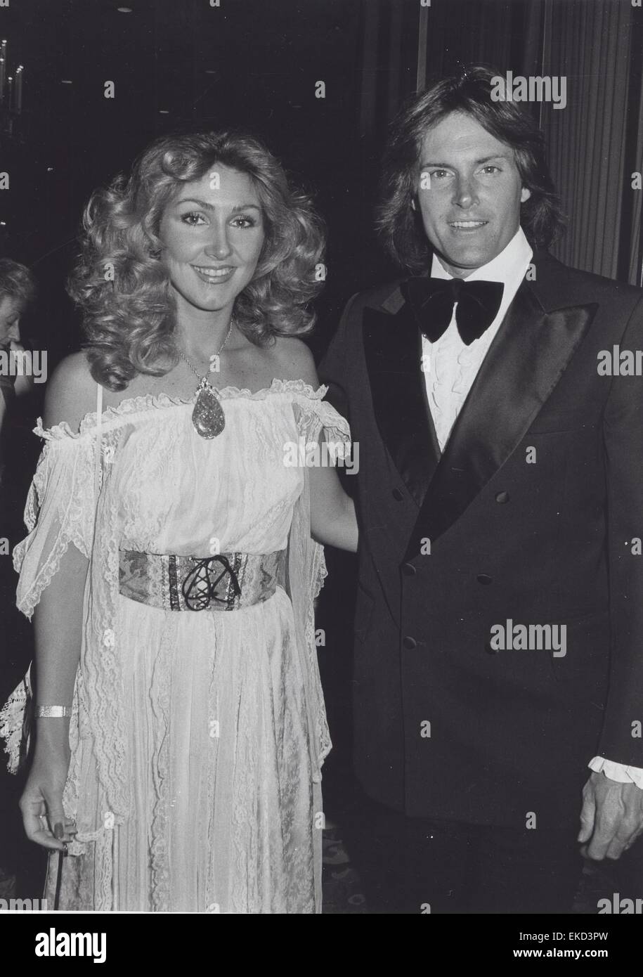 BRUCE JENNER with wife Linda Thompson. © Darlene Hammond/Globe Photos