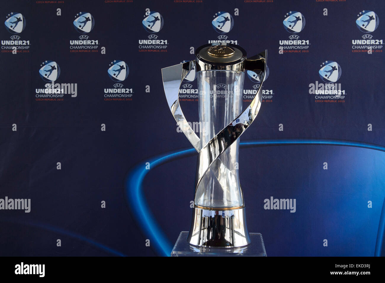 Uefa Europa Conference League Trophy - Uefa Trophy Display Event Stock