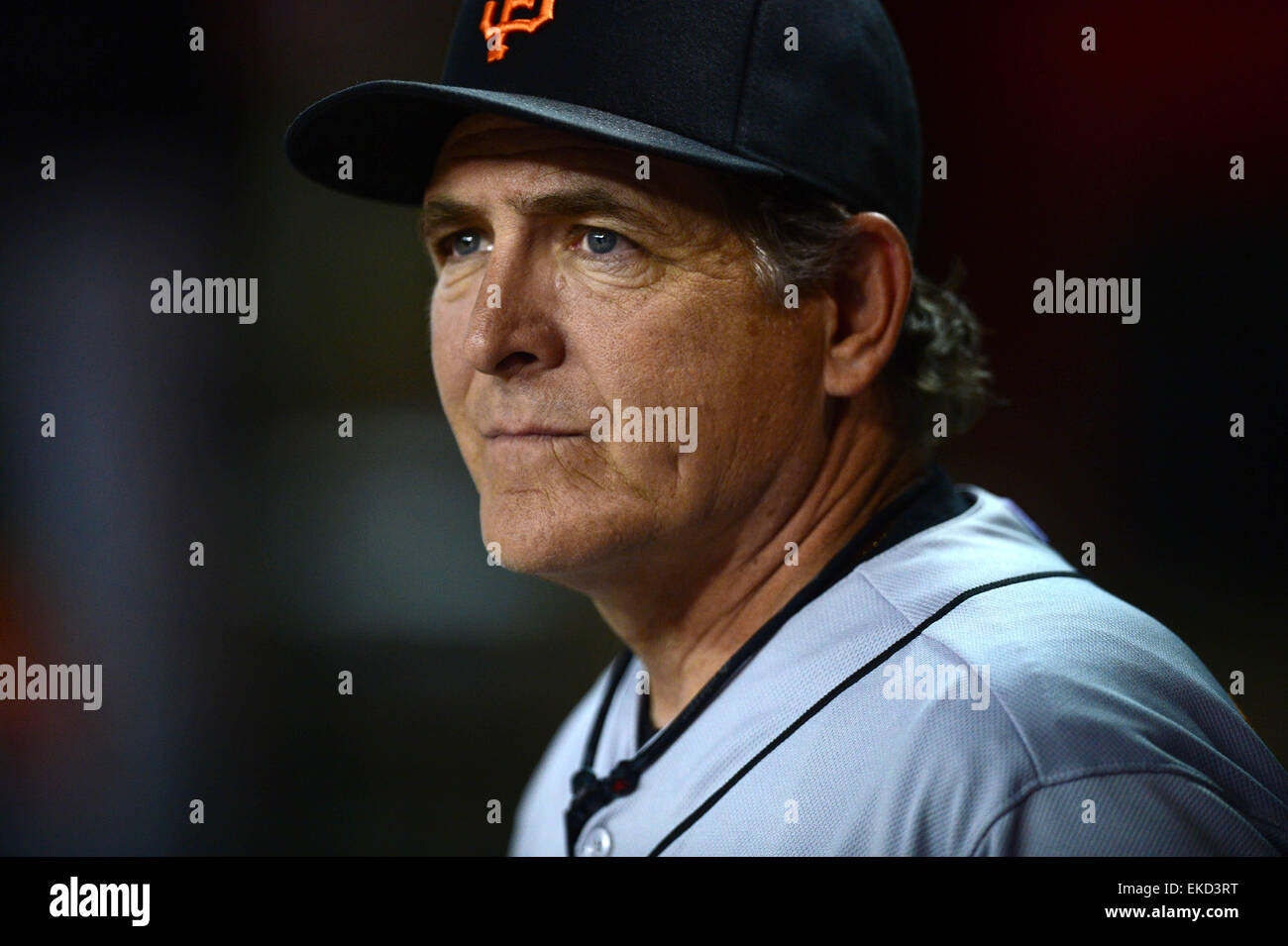 Apr 6, 2015; Phoenix, AZ, USA; San Francisco Giants pitching coach Dave